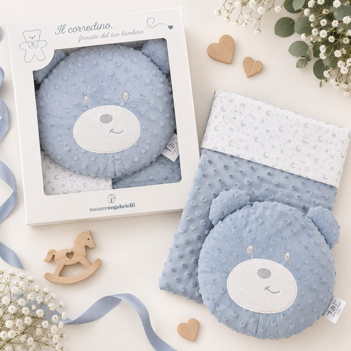 Coperta con cuscino Orso