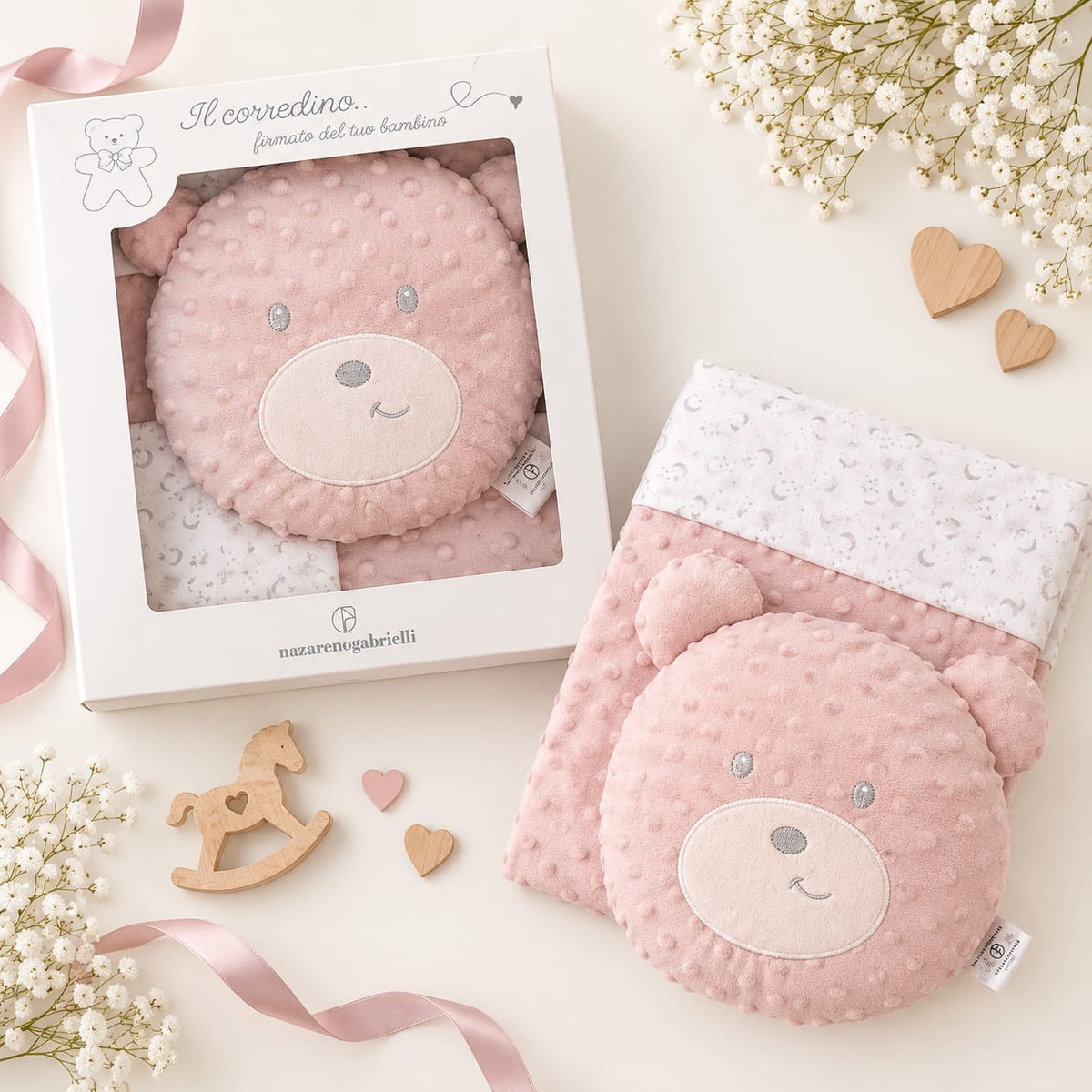 Coperta con cuscino Orso