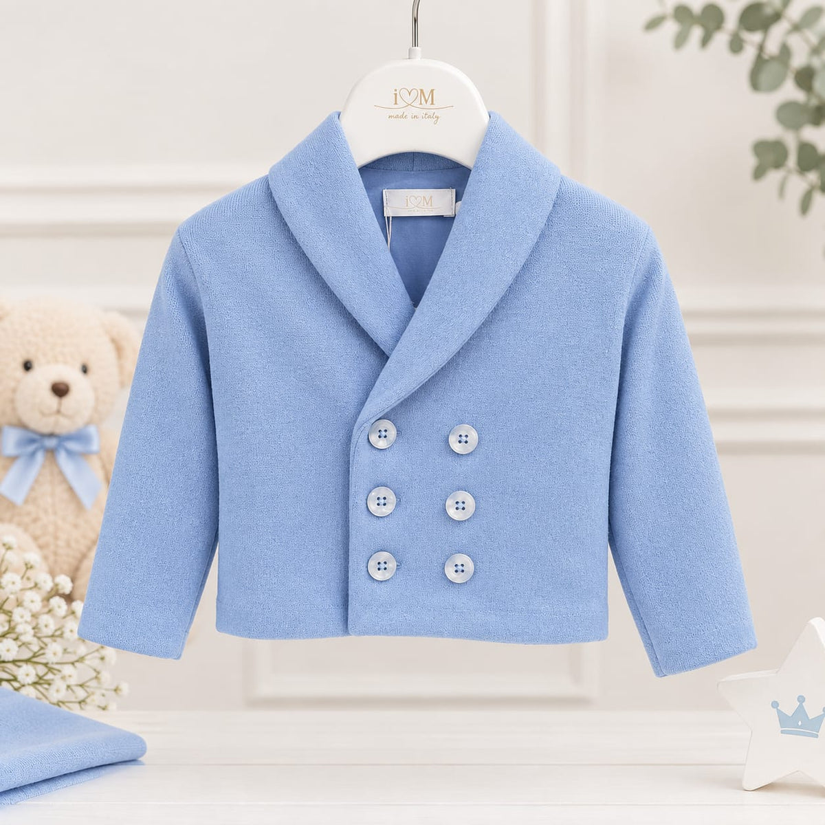 Cardigan Louis Azzurro