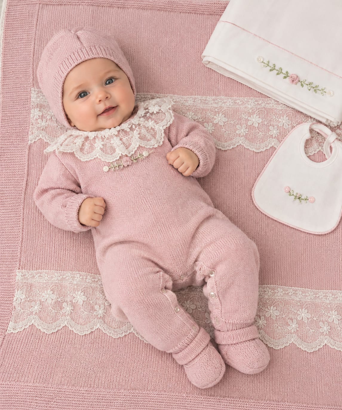 Set Nascita Rosa Preziosa